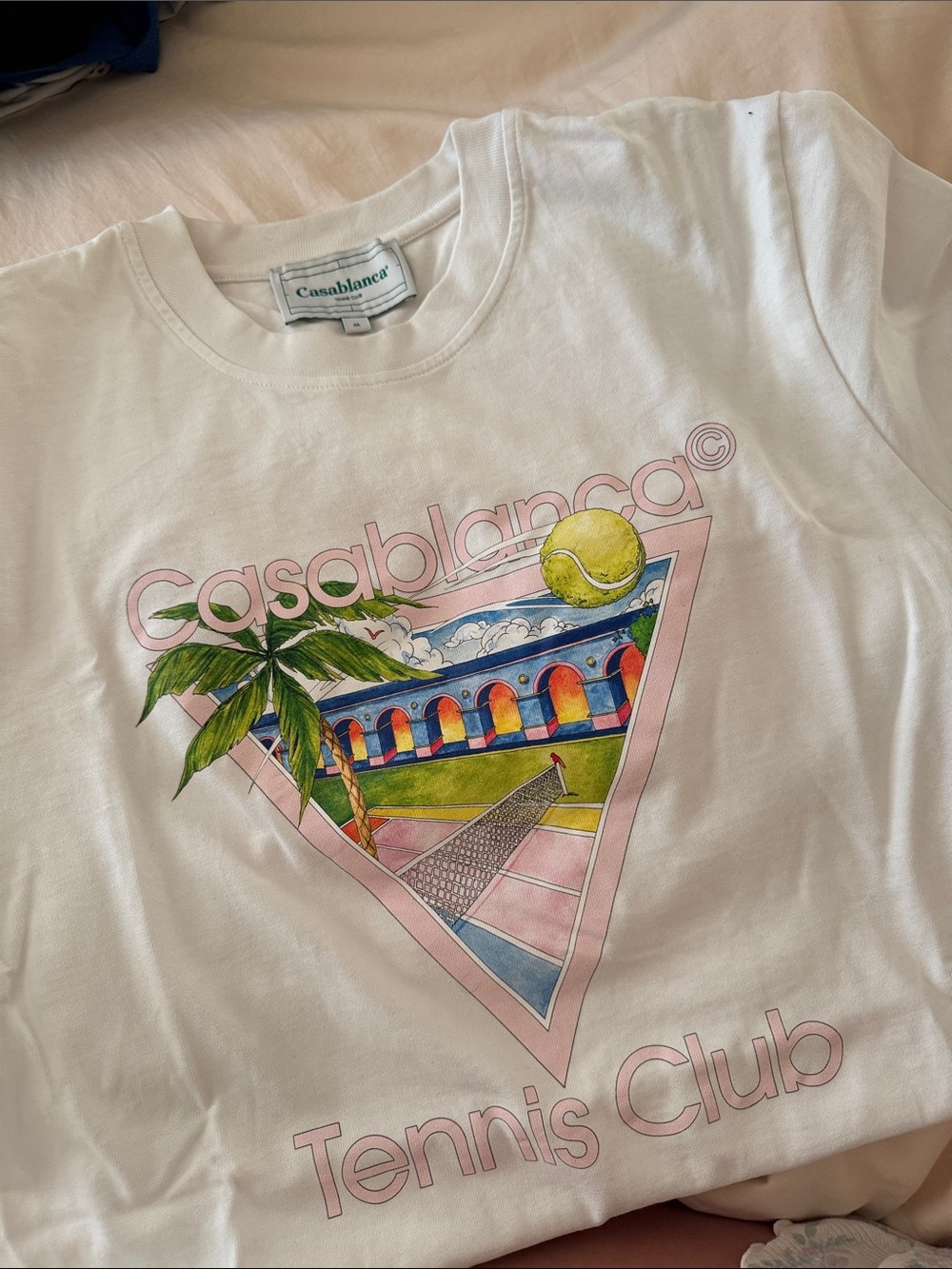 Casablanca men’s ' White Tennis Club Graphic Tee
